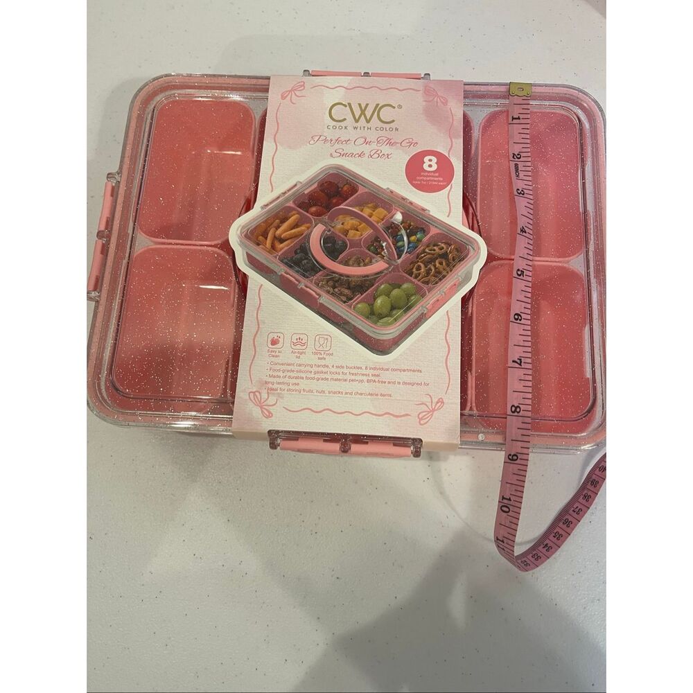 CWC Cook With Color pink snack box NWT - Picture 5 of 7